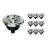 Multipack 10x Noxion Lucent LED Spot GU10 AR111 12W 600lm 40D - 927 Extra Warm White | Best Colour Rendering - Dimmable - Replaces 50W