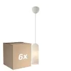 Multipack 6x Nordlux Miella Pendant Glass White | Suitable for 1x E27